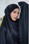 Telekung Juwita Charcoal Black